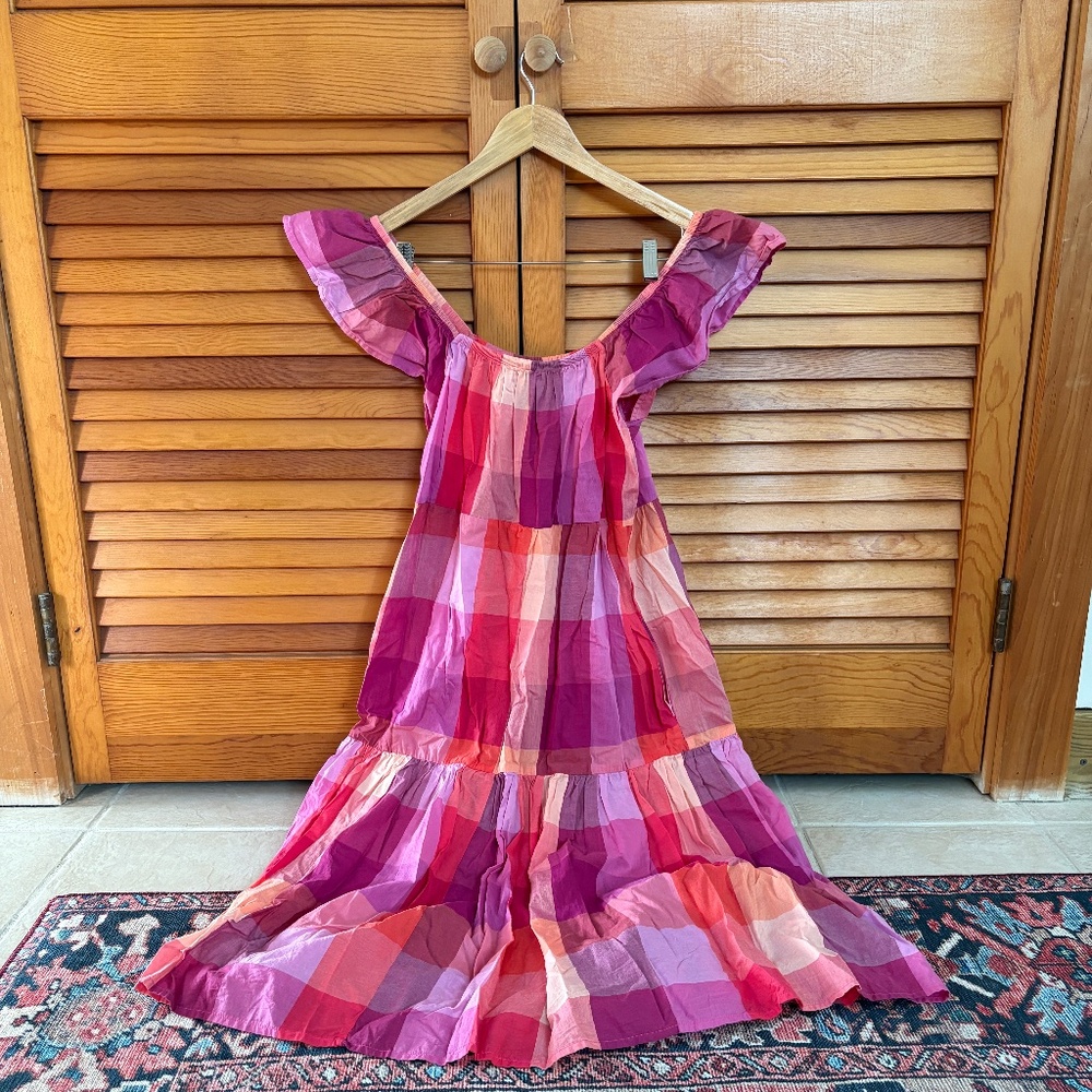 Pink Plaid Dress